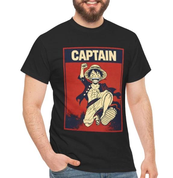 Luffy One Piece Anime Shirt, Pirate King Graphic Tee, Retro Otaku Manga T-Shirt 3XL