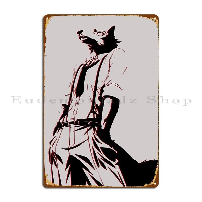 Legoshi Portrait Metal Sign Rusty Wall Garage Create Wall Cave Tin Sign Poster 20x30cm(7.8x11.8inch)