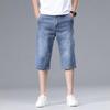 Summer Men Casual Denim Shorts Men Clothing Classic Shorts Jeans Men Denim Pants Straight Stretch Knee Length Daily Shorts 42