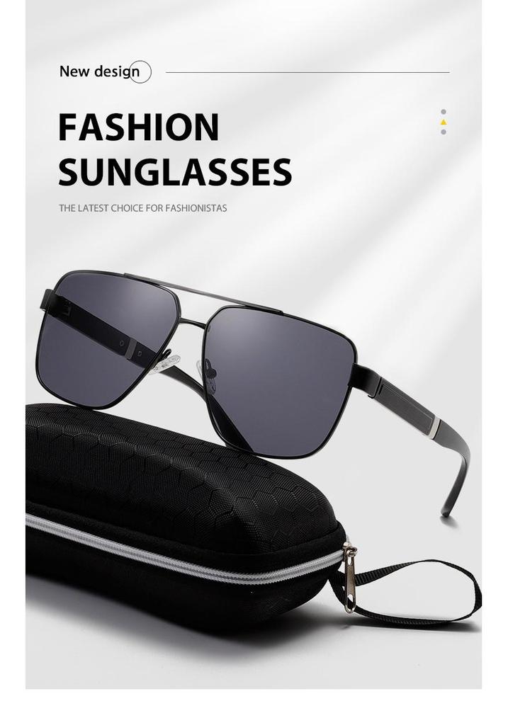 UV Protection Double Bridge Metal Aviator Sunglasses - European & American Style for Outdoor Sports & Driving
