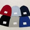 Ins New Cloth Label Letter Wool Hat Women's Autumn and Winter Outdoor Warm Versatile Fashion Knitted Hat Men