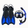 Mask Fin Snorkel Set, Travel Size Snorkeling Gear for Adults with Panoramic View Anti-Fog Mask, Trek Fins, Dry Top Snorkel 3in1