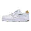 Li Ning Synthetic Leather Comfortable Slip Resistant Abrasion Resistant Low Top Skateboard Shoes Men's White Gold AGCT375-3