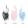 Wall Hanging Decor Handmade Crafts Dream Catcher Pendant Pearl Feather Exquisite Accessories for Home Windows Door Bedside