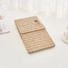 Hand Woven Imitation Rattan Basket Square Sundries Organizer Durable Woven Storage Bin  Desktop