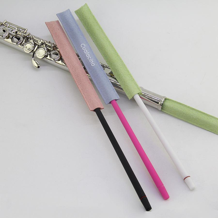 Silicone Flute Cleaning Rod with Absorbent Swab Cloth Forest State