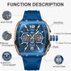 Mens Watches Top Brand Luxury Military Quartz Watch For Men Fashion Silicone Waterproof Chronograph Clock Male Montre Homme