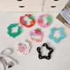 Ins Style Cute Acrylic Cartoon Keychain Holder Kawaii Fruit Cupcake Star Shape Decoration Bag Pendant Hook Keychain