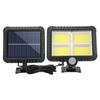 128 LED Solar Powered Outdoor Floodlight Wall Spotlight with Motion Detector