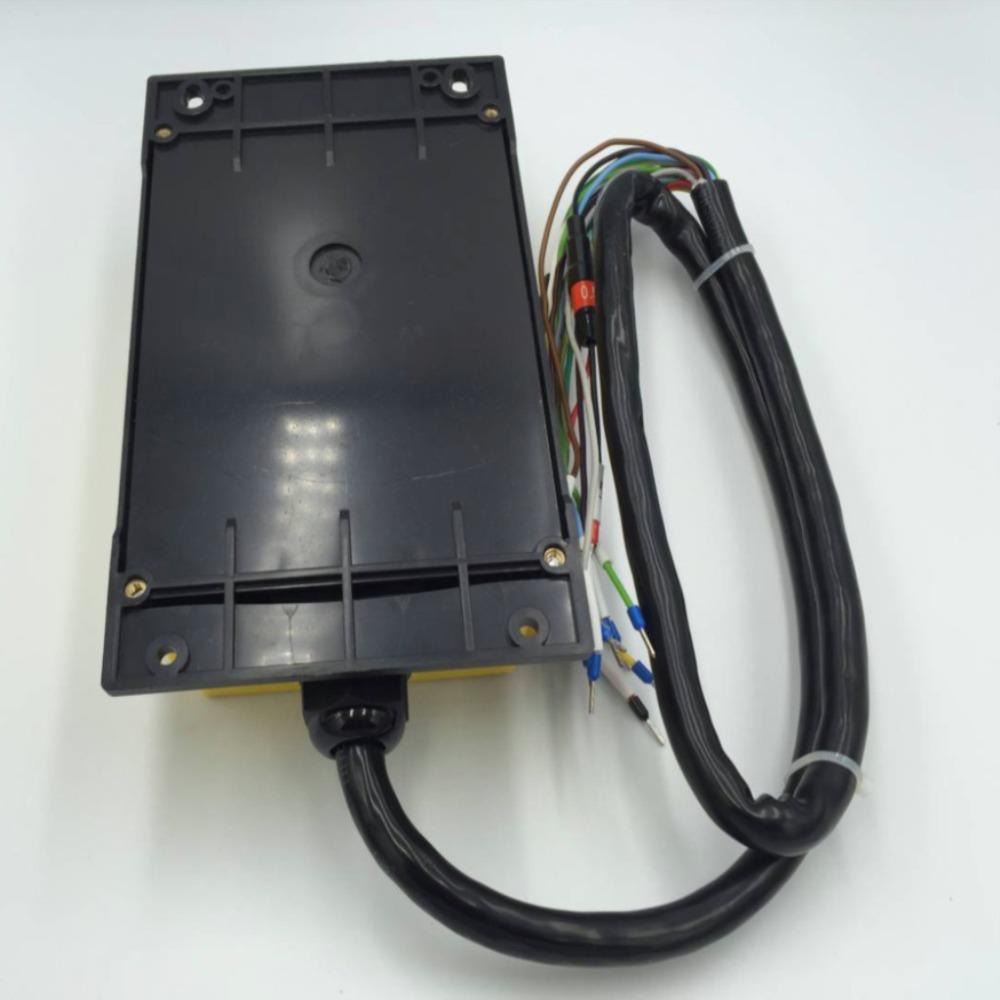 2 Viteze 2 Transmițătoare Control Palan Macara Radio Telecomandă Buton Apăsare Sistem Controler cu E-stop