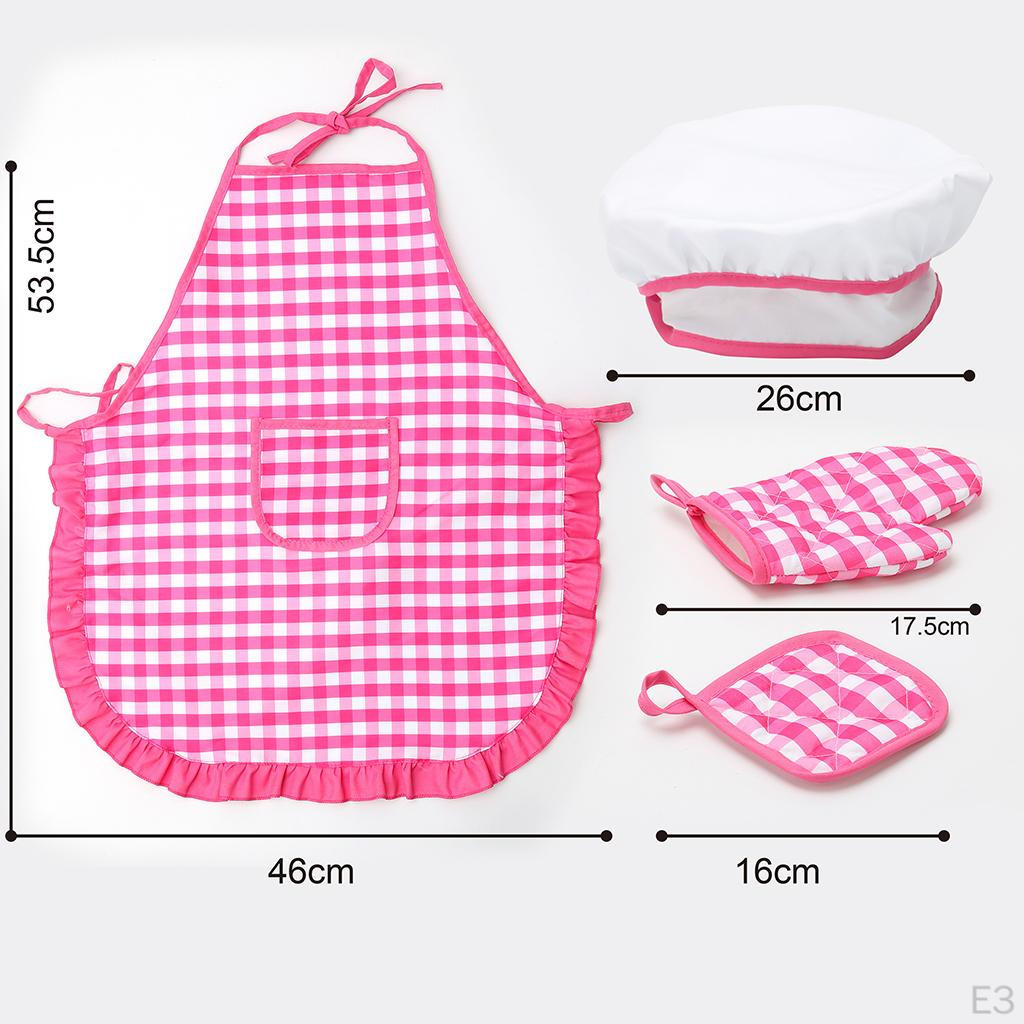 Pieces Hat & Apron with Accessories Kitchen Set