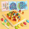Kids Wooden Fishing Game Toys Gifts Early Education Alphabet Number Cognitive Toys Children Interactive Games Toys for Gifts