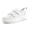 Little white shoes women's spring 2025 new versatile platform shoes women's genuine leather women's shoes Velcro casual flat single shoes women