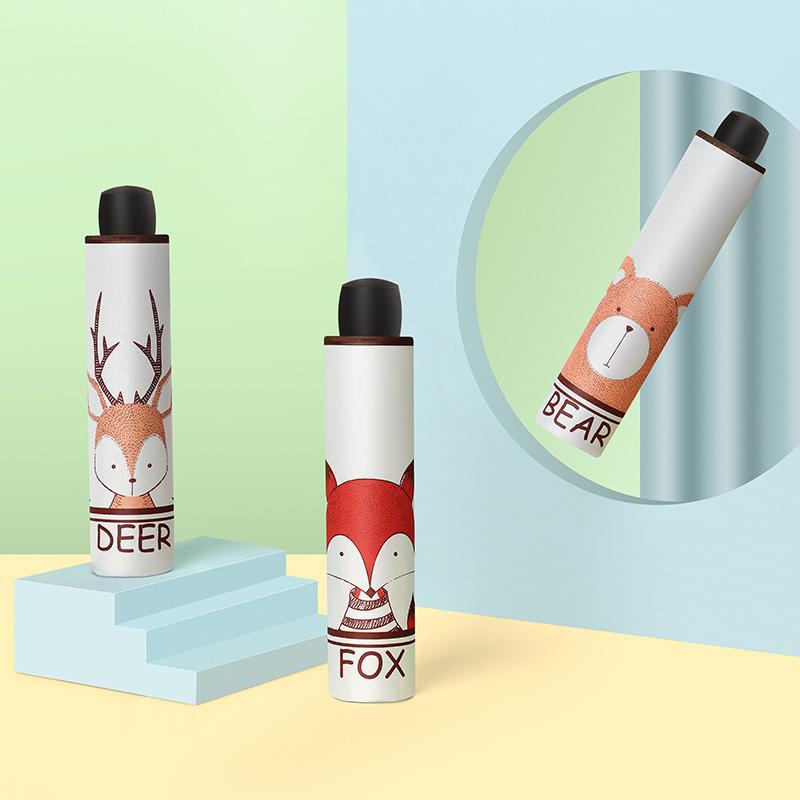 

Мультяшный зонтик от дождя, женские складные зонтики, женский солнечный зонтик, милый мини-карманный зонт Paraguas