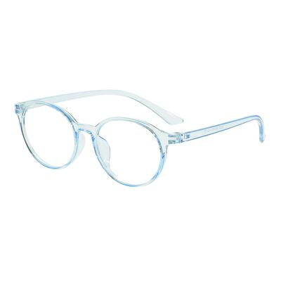 Men And Women Plastic Lightweight Full Rim Eyeglasses Round Colorful Transparent Glasses Frame For Optical Prescription Lenses