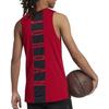 Jordan Tank Tops Men's Red Crew Neck Moderate Other