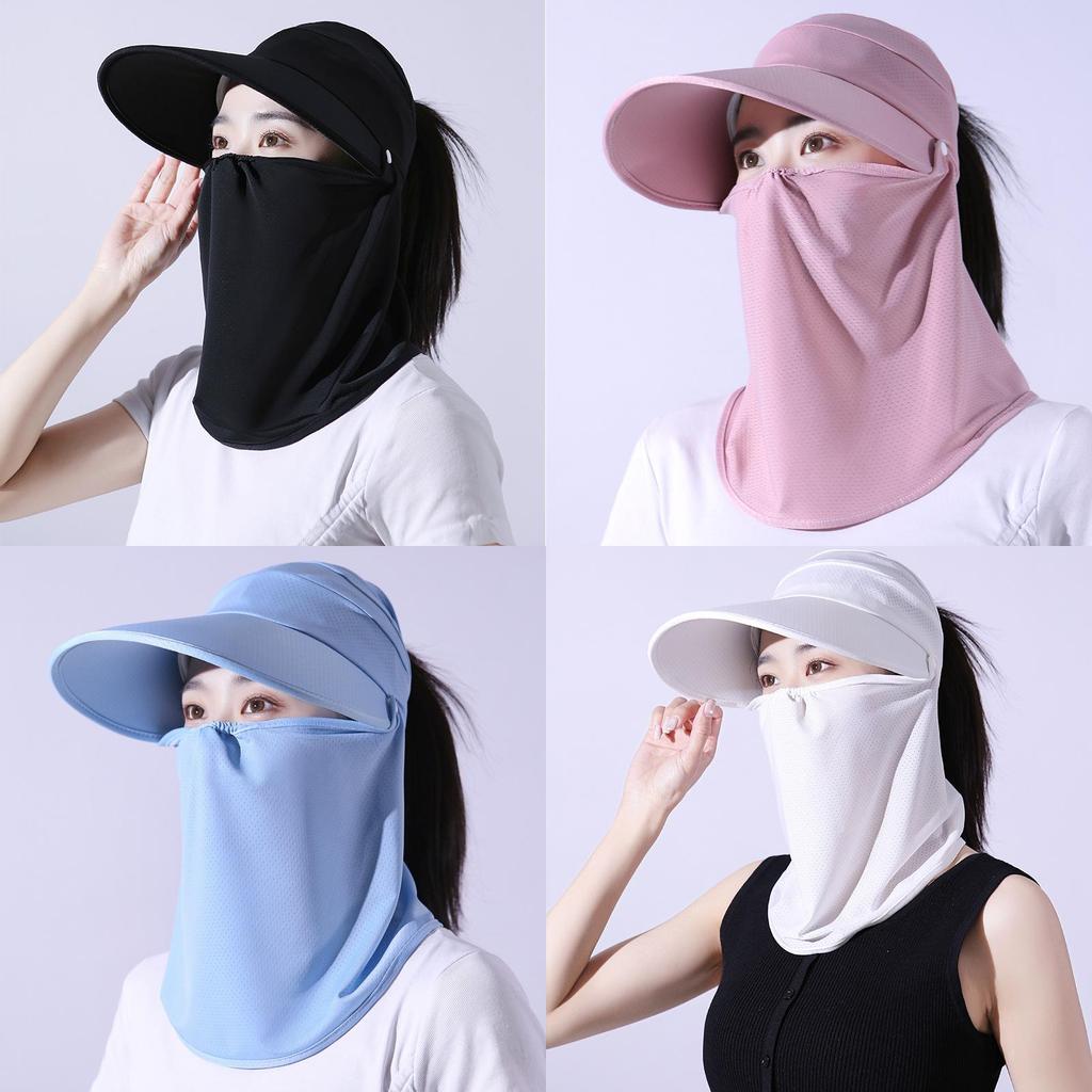 Sun Protection Cap For Women Summer Outdoor Uv Face Shield With Adjustable Fit