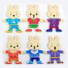 3-D Puzzle Box Shape Matching Board Toy Bear/Rabbit Dress Changing Busy Board Toy for Toddler Learning Educational Gift