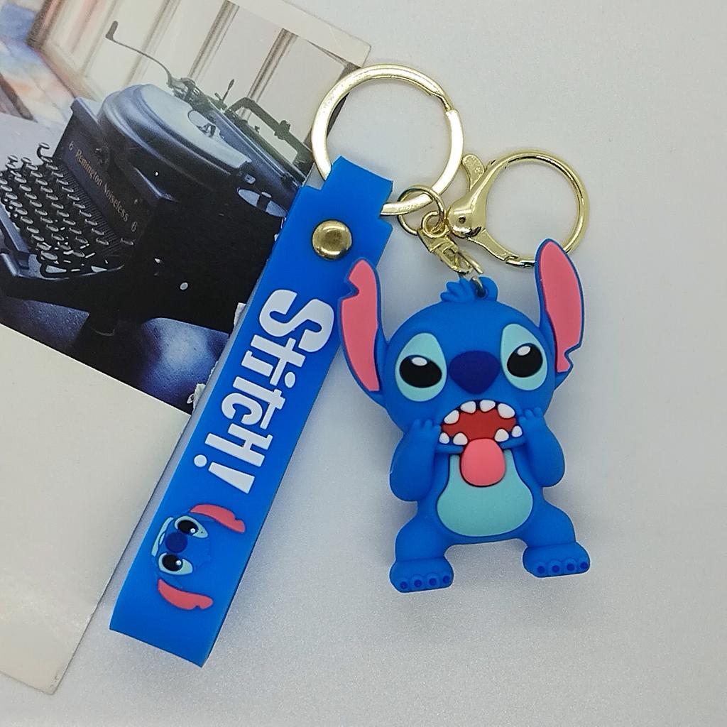 Cross Border Creative Cartoon Stitch Doll Keychain Bag Car Keychain Accessories Gift Wholesale Toys Anime Cartoon Frind Fashion