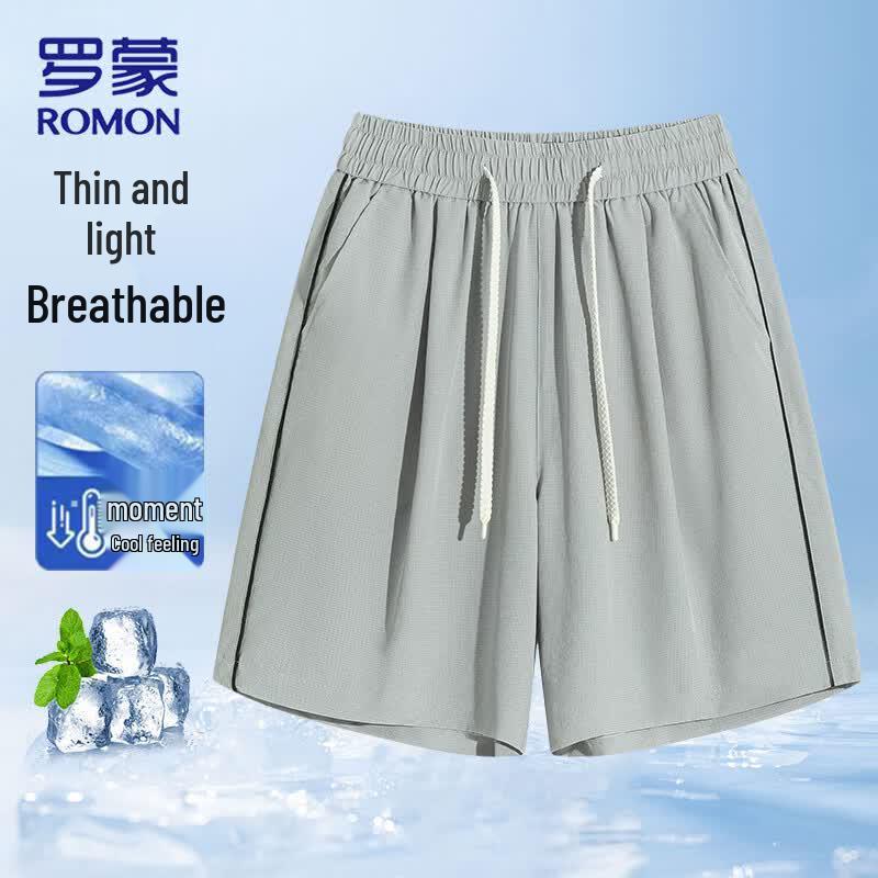 

Romon Men s Ice Silk Four-way Stretch Shorts XL