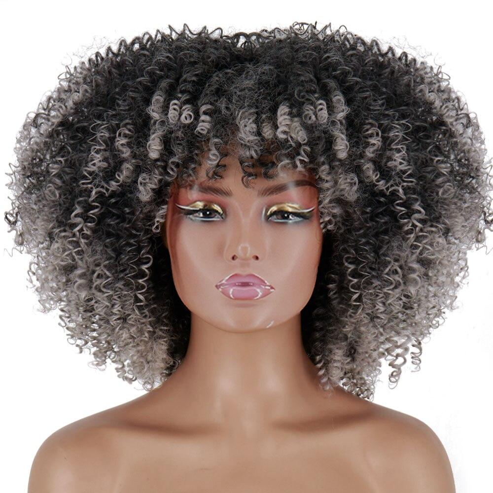 Buy MISSQUEEN Short Afro Kinky Colly Wigs for Black Women African