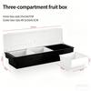 6-Compartment Cold Insulated Condiment Tray with Lid Removable Food Storage Containers Chilled Garnish Party Cocktail Garnishes