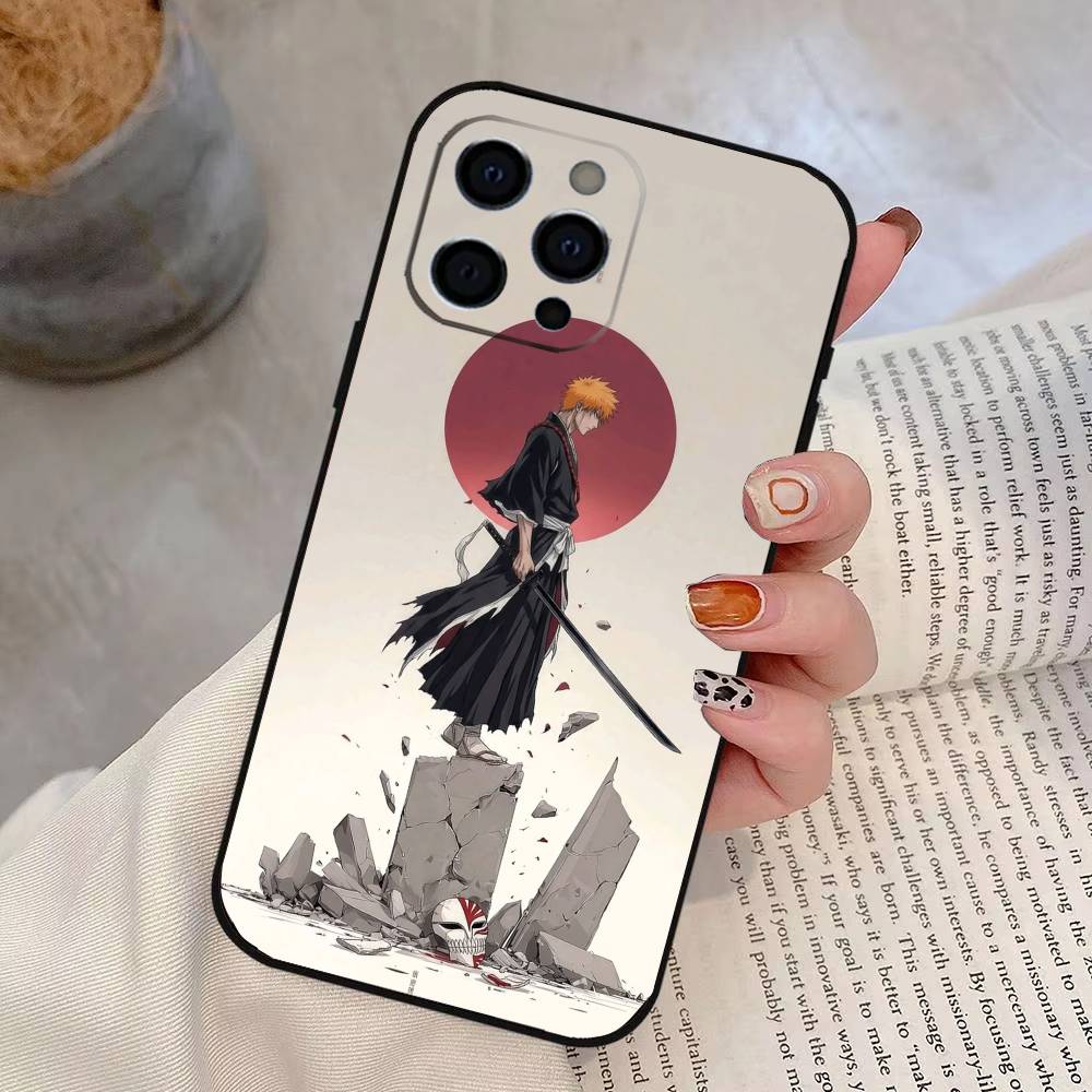 

BLEACH Ichigo Kurosaki Phone Case Silicone Soft For IPhone 17 16 15 14 13 12 11 X XR Plus Pro Max Plus iPhone15Pro