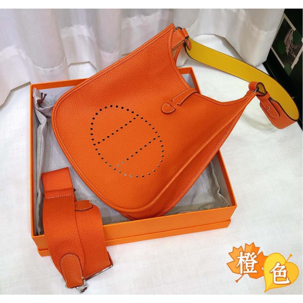 Spot Wholesale Top Layer Cowhide Evelyn Bag Genuine Leather Mini Bucket Bag TC Leather Mini Shoulder Crossbody Bag Tide