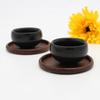 Sottobicchiere Quadrato Rotondo in Legno di Noce per Caffè Tè Teiera Tazza Tazza Ciotola Sottopiatto Tappetino