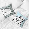 cute funny cartoon f-Flork of Cows meme cushion cover soft Pillow Case for Sofa Living Room Home office Decor Protective Covers