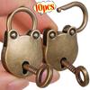 Vintage Mini Bear Head Padlock Alloy Metal Locks for Keys Jewelry Bags Storage Box Luggage Diary Book Hardware Lock Accessories