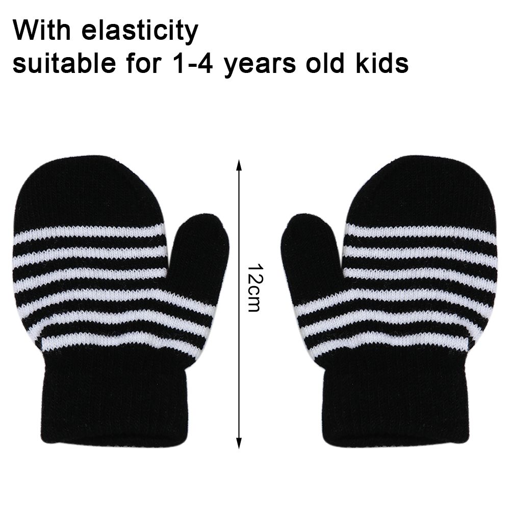 Children Soft Thicken Knitted Mittens Full Finger Gloves Children's Gloves Kids Gloves