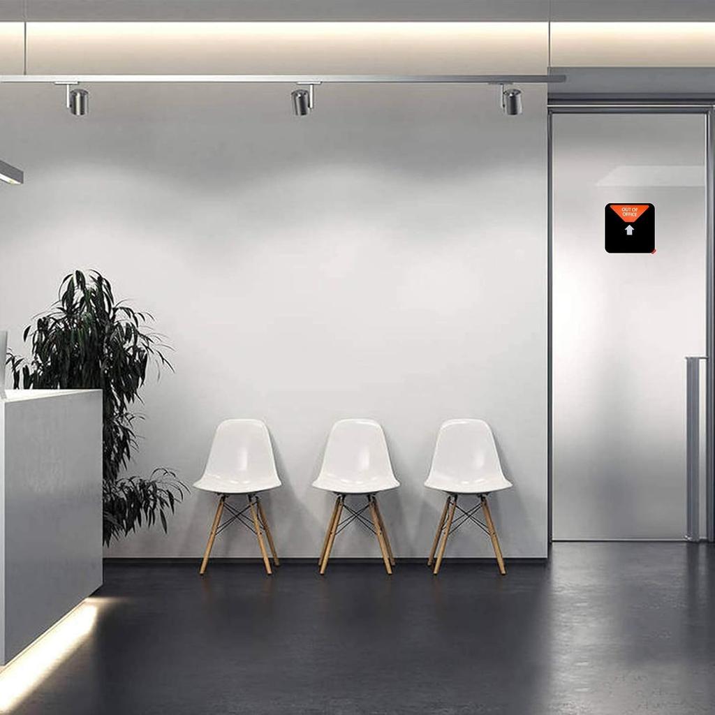 Office Privacy Sign,Do Not Disturb/Please Knock/Out of Office/in a Meeting Sign, Non-Scratch Magnetic Privacy Door Indicator That Lets Others Know