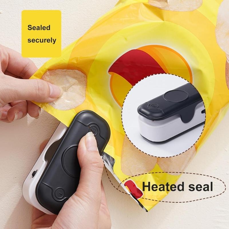 Portable Bag Sealer Machine Resealer Food Sealing Machine Mini Sealing Machine for Plastic Bags Food Storage Snacks
