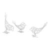 Bird Sculpture Figurine for Interior Decoration Crafts Iron Decorative Objects Gift Idea Cabinet Bookshelf