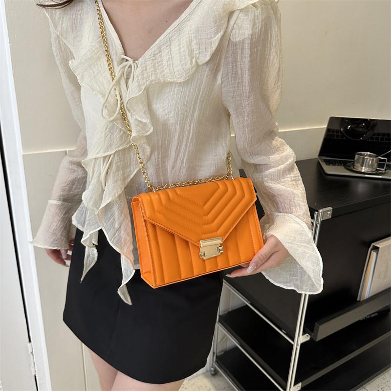 Trendy Rose Pink Chain Bag For Women Versatile Chic Casual Shoulder Handbag For Daily Use