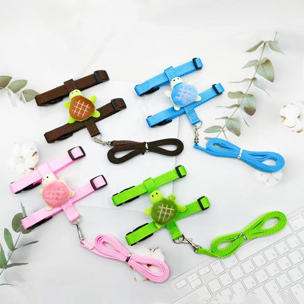 Kanin Katteseler og Båndsett Justerbare Seler for Kanin Kattunge Piggsvin Kjæledyr Utendørs Gåutstyr Tilbehør