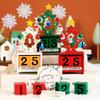 Wooden Christmas Tree Calendar Christmas Party Children's Gift Countdown Christmas Eve Gift Wooden Desktop Calendar Ornament