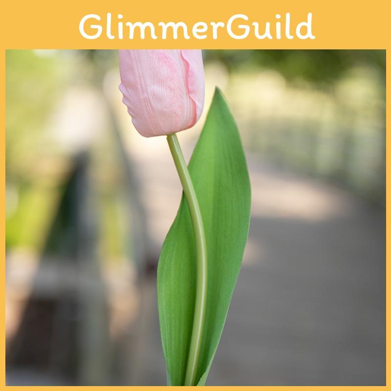 Luxury Silk Tulip Flowers With Moist Feel For Wedding Decor And Styling Home