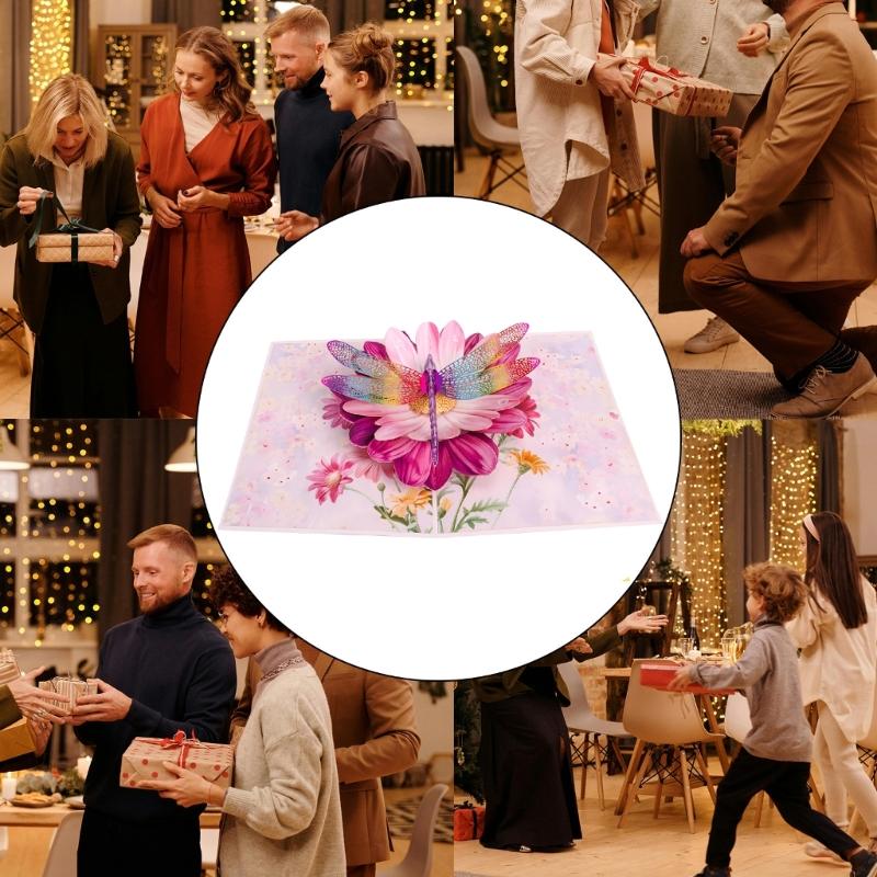 3D Popup Honeycomb Bees Greeting Card With Envelope For Holiday Celebration Gift Birthday Card for Men Women