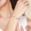 Original Mermaid Tears S925 Sterling Silver Bracelet Inlaid with Shell Beads European and American Fashion DIY Silver Bracelet