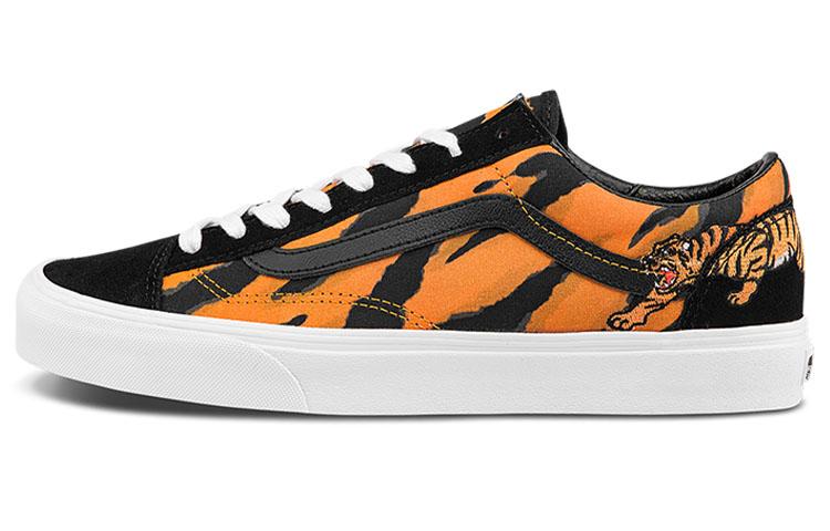 Кроссовки Vans Unisex Style 36 Низкие Черный/Оранжевый VN0A3DZ3ORA 36.5