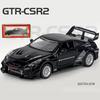 1/32 Nissan GTR CSR2 Skyline Model auta ze slitiny Ares tlakově litá kovová hračka Auta na hraní s vysokou simulací Pull Back Collection Dětské hračky dárek
