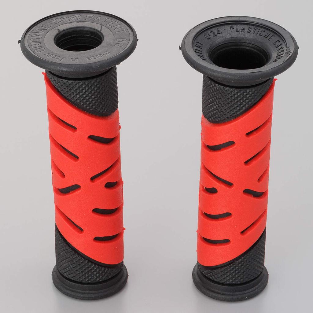 Daytona PROGRIP Motocyklové pro Průměr 719 98043 Gripy, 125 mm, Řídítka 22,2 mm, Gel proti vibracím, Typ, Černá/Červená,