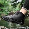Couple RainBoots Non Slip Fishing Rubber Galoshes Waterproof Garden Work Boots for Women Laced Ankle Rainboot Bota Lluvia Hombre