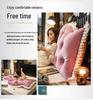 Princess Backrest Cushion: Soft Crystal Velvet, Removable & Washable Pillow for Tatami Bed