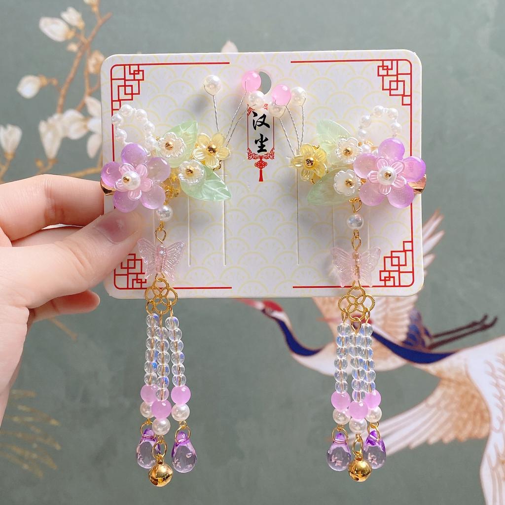 Children's Hanfu Hair Clip Ancient Hair Clip Step Shake Super Fairy Ancient Hair Clip Little Girl Fringe Chinese Style Hair Clip