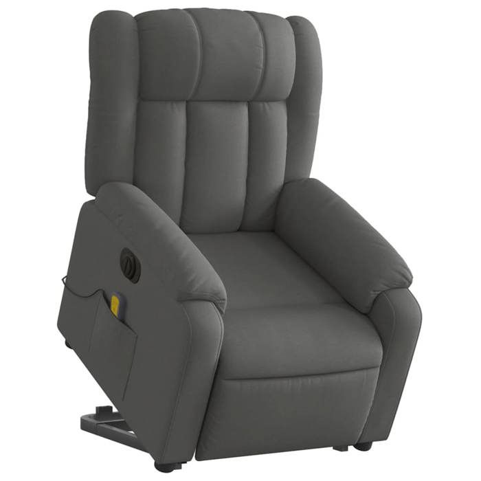 VidaXL Electric Massage Recliner, Relaxation Chair with Adjustable Backrest and Footrest, Salon Seat 3205353