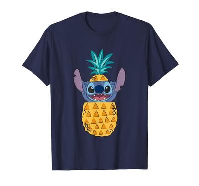 Disney Lilo Stitch Niedliche Ananas Überraschungstruhe Porträt & T-Shirt
