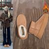Zhou Dongyu Resists the Cold, Plush Snow Boots 22 Winter Plush Plump Solid Non-slip Cotton Shoes